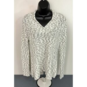 Coldwater Creek Women's V-Neck Long Sleeve Pullover Sweater Size Small Cozycore